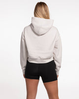 Project Strength Womens Crop Hoodie - Bone