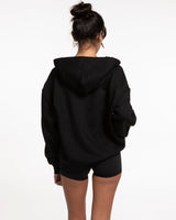 BoxUnion Womens Zip Hoodie - Black