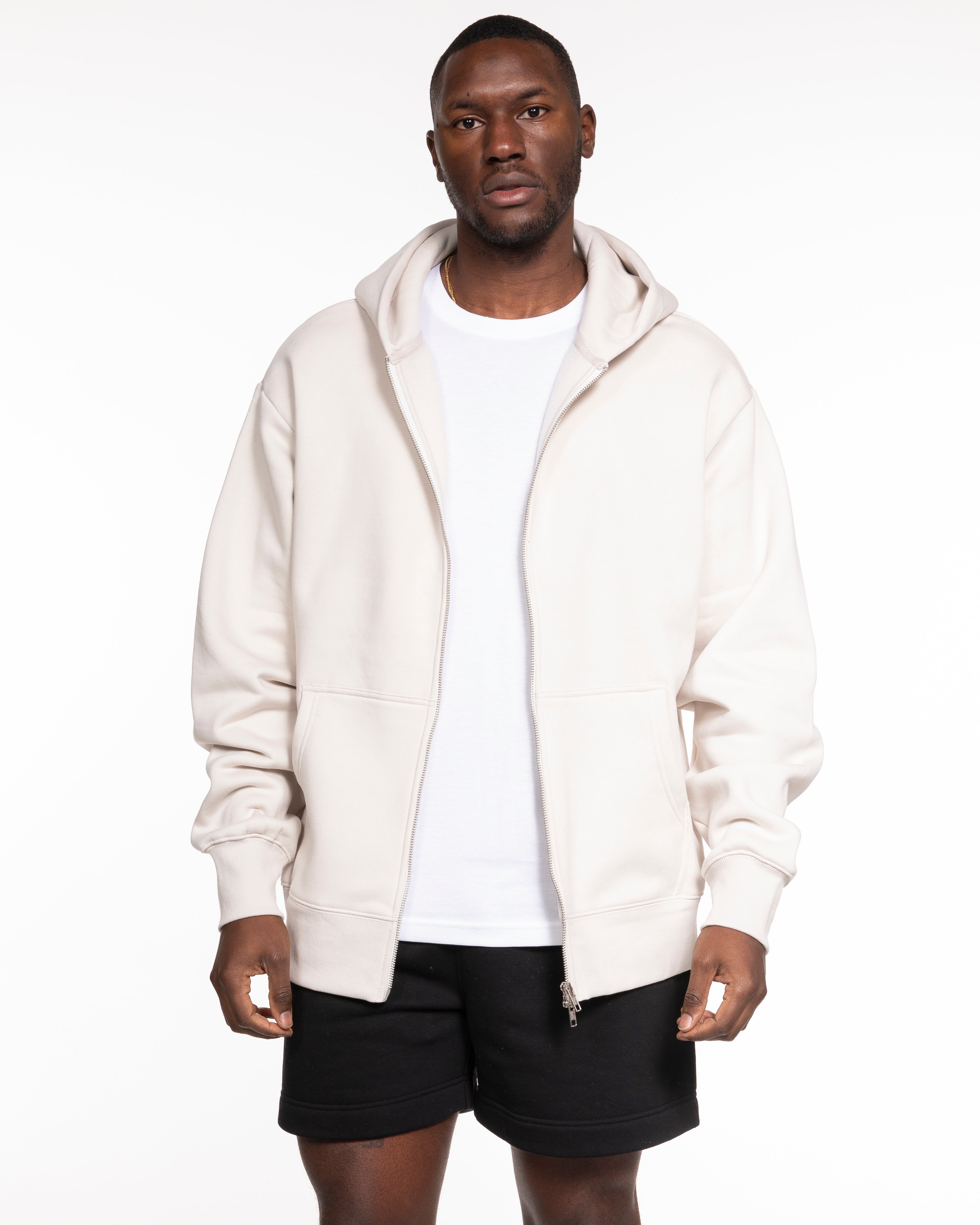Miss Lymph Unisex Heavyweight Zip Hoodie - Bone