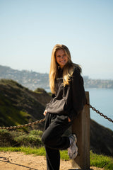 Team Ariana Mens Hoodie - Washed Black