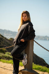 Team Ariana Mens Hoodie - Washed Black