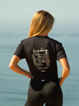 Team Ariana Midweight Crop Tee - Black