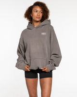 Fed By The Fruit Mens Hoodie - Washed Gray