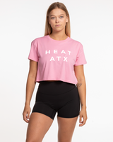 Heat Bootcamp Crop Tee - Bubblegum