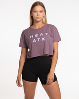 Heat Bootcamp Crop Tee - Mauve