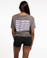 Heat Bootcamp Womens Heavyweight Tee - Washed Gray