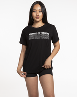 Hikari Core Womens Tee - Blackout (Stacked Edition)
