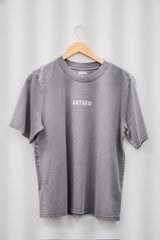 Anthem Church - Womens Heavyweight Tee - Washed Gray