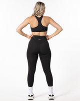 The Basic Legging - Black - Ignite Barre - Center Back - Printed - White