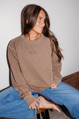 Collective Studios Midweight Unisex Crewneck - Washed Clay