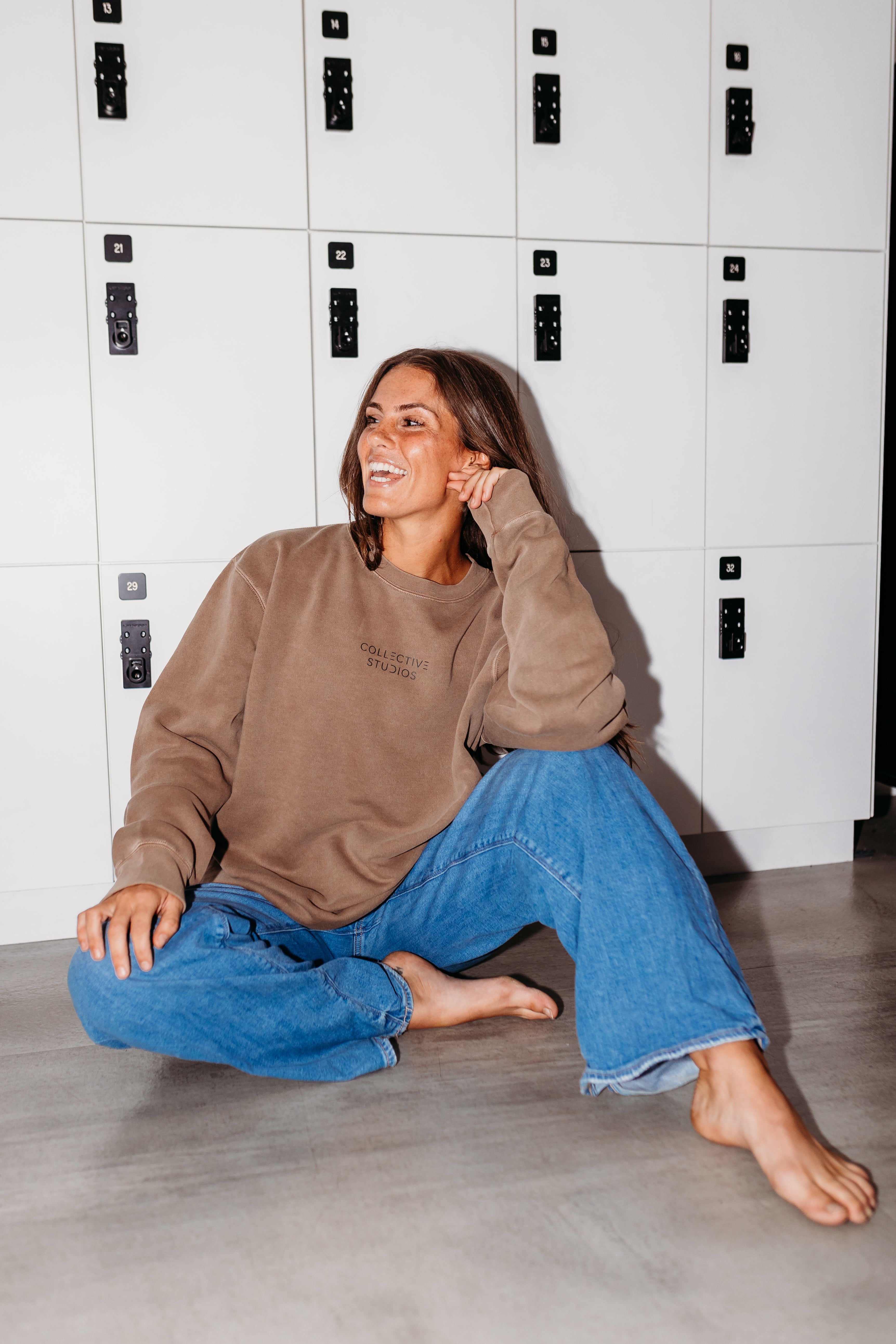 Collective Studios Midweight Unisex Crewneck - Washed Clay