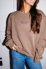Collective Studios Midweight Unisex Crewneck - Washed Clay