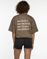 Raising ROCK Values Tee - Walnut