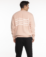 Real Good Pilates - The Midweight Unisex Crewneck - Washed Rose