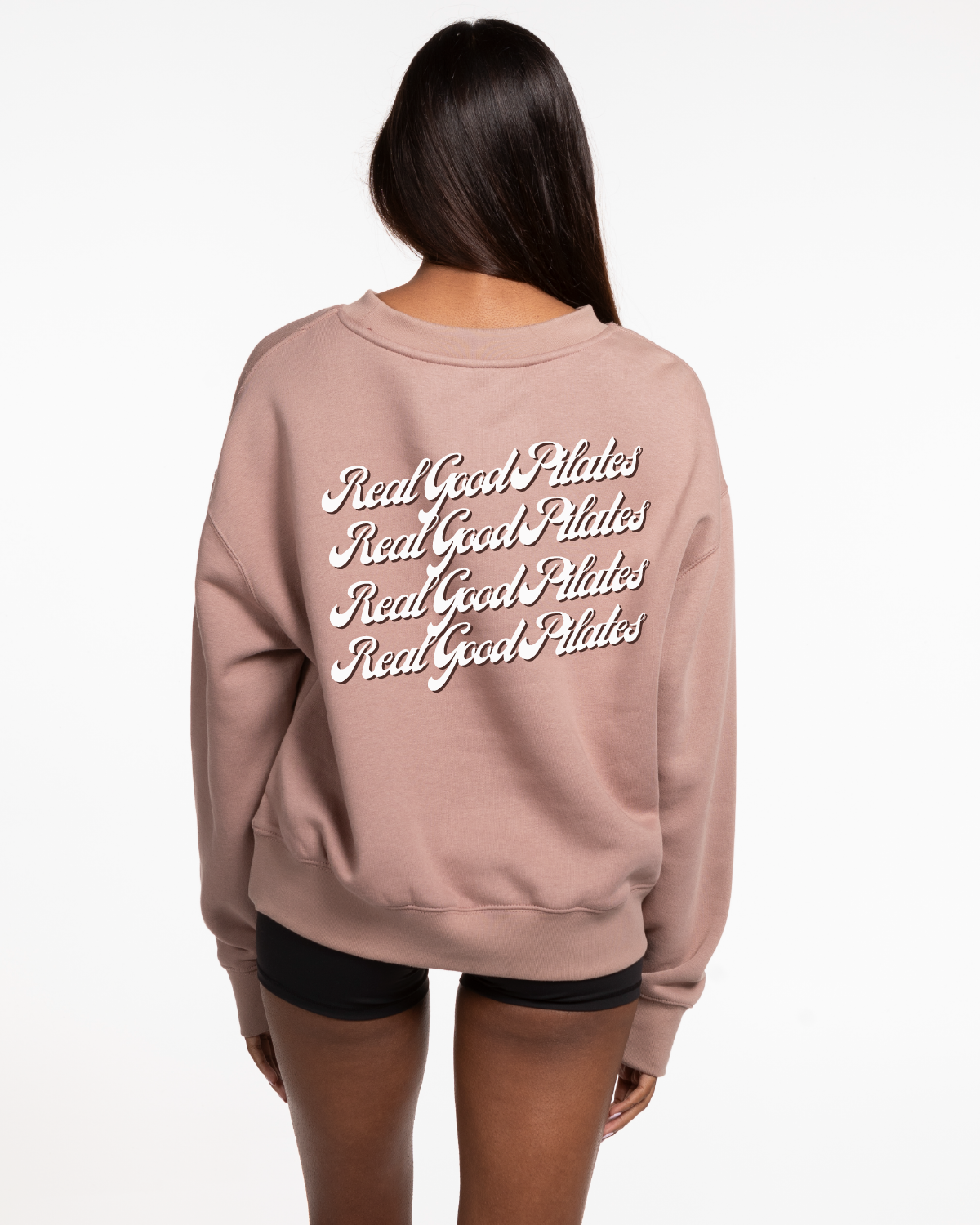Real Good Pilates - Womens Crewneck - Clay