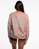Real Good Pilates - Womens Crewneck - Clay