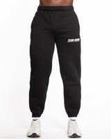 The Mens Sweatpants - Washed Black - Team Ariana - Left Leg Pocket " Horizontal" - White