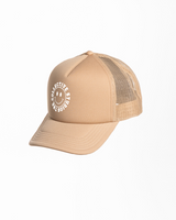 Collective Studios Foam Trucker - Khaki - White - Smiley