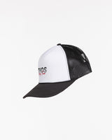 The Foam Trucker - Black / White - Ethos Racing - Center Stacked - Full Color