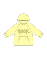 Raising Rock Kids Midweight Hoodie - Washed Yellow