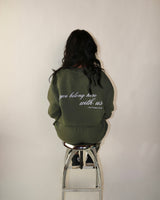You Belong Here Oversized Crewneck - Cypress