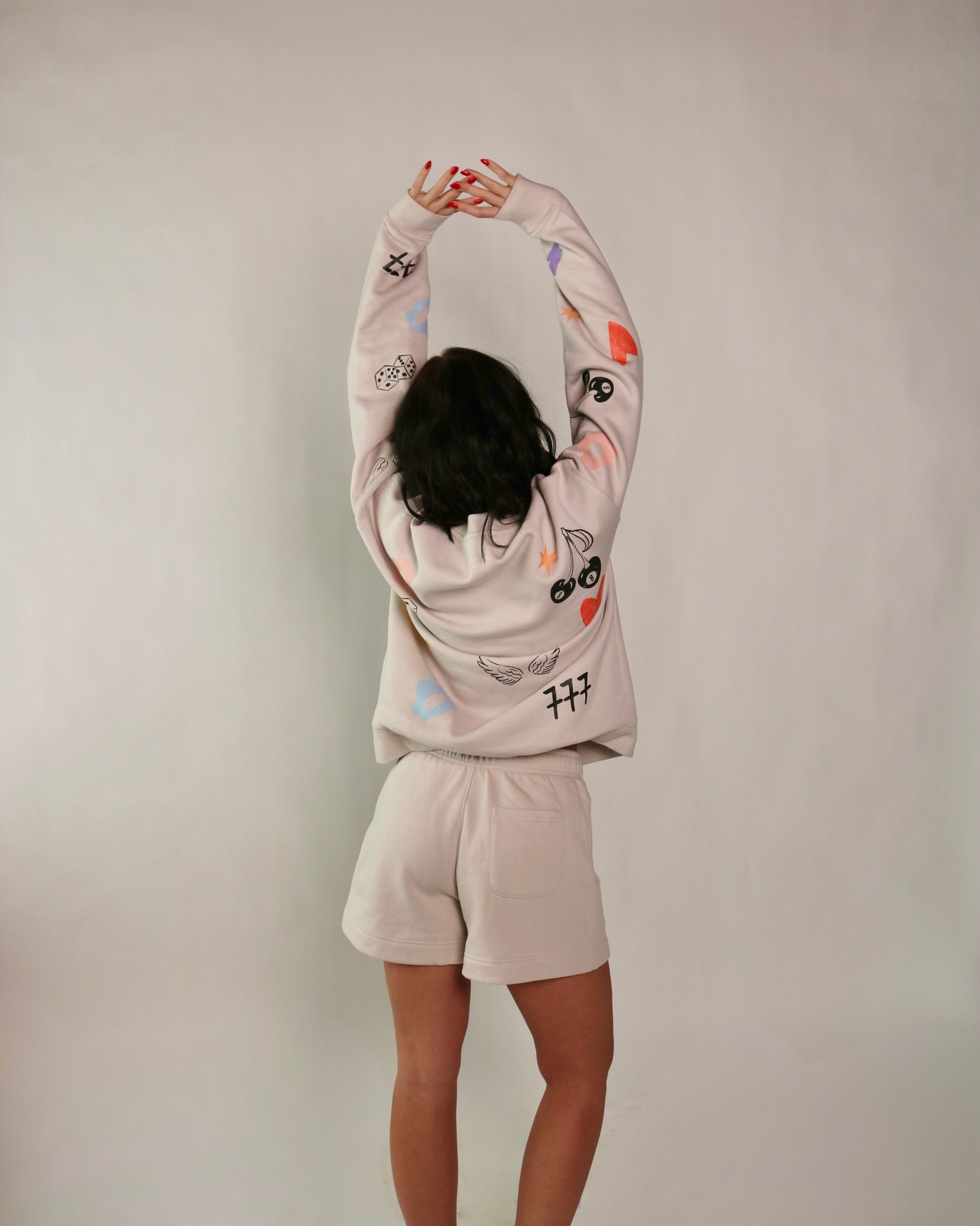 Right Place Right Time Oversized Crewneck - Bone - ICONS