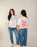 Pull Up a Chair Oversized Tee - White - Chairs