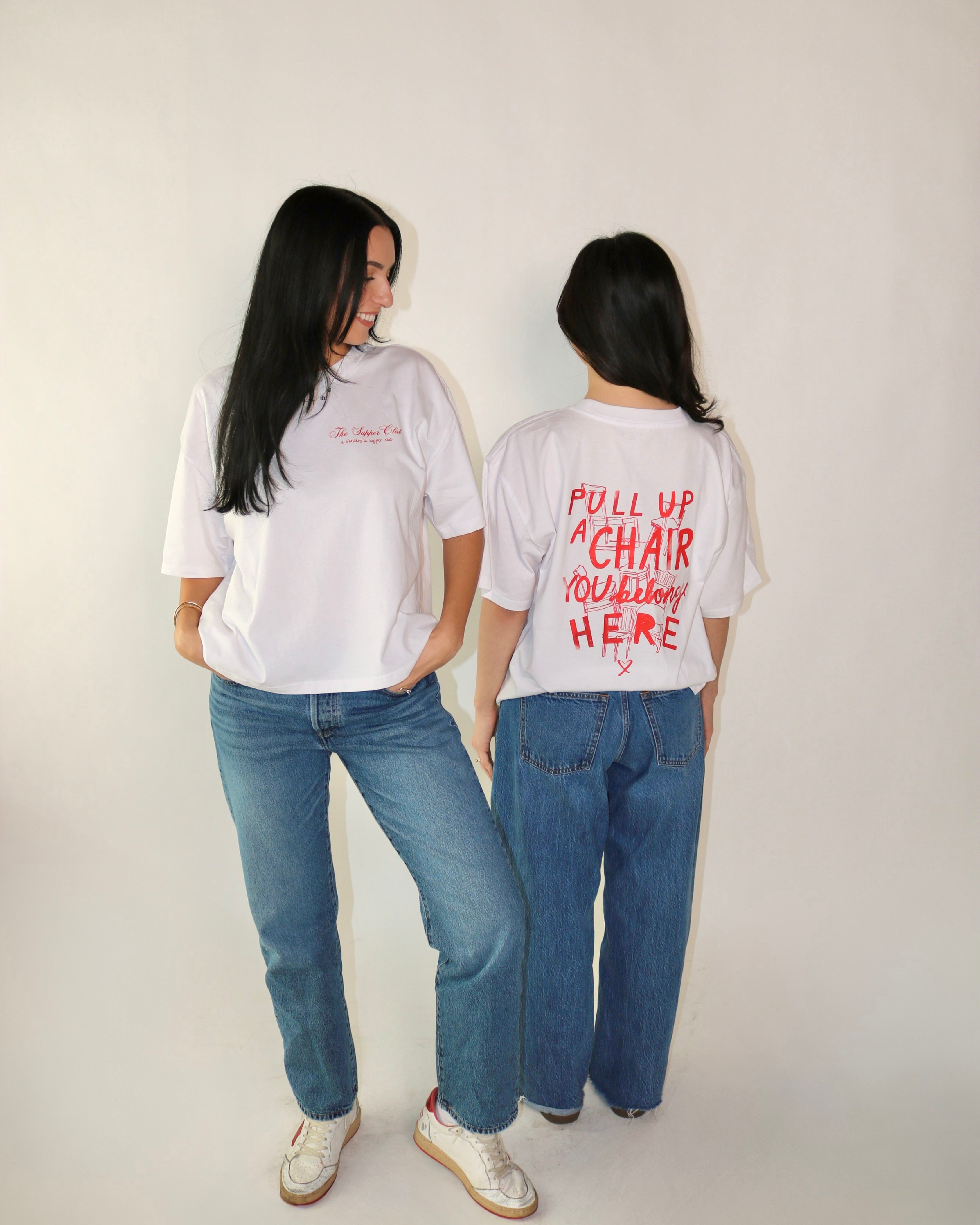 Pull Up a Chair Oversized Tee - White - Chairs