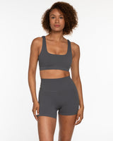 White House Pilates Box Cut Bra - Pebble