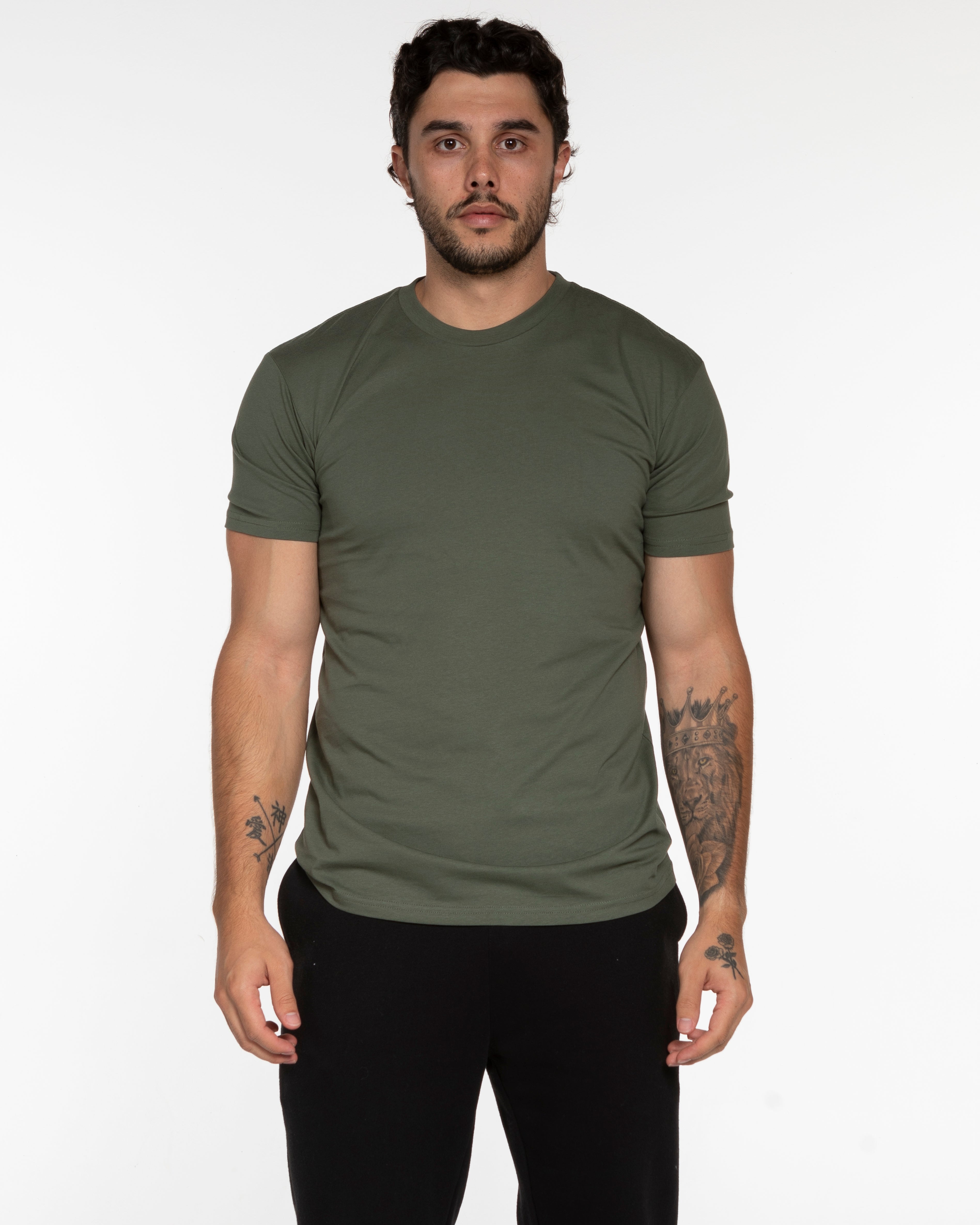 Commit Fitness - Mens Tee - Cypress with White