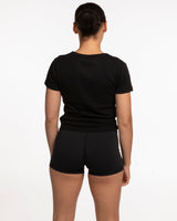 Uprise Hot Yoga - The Baby Tee - Black
