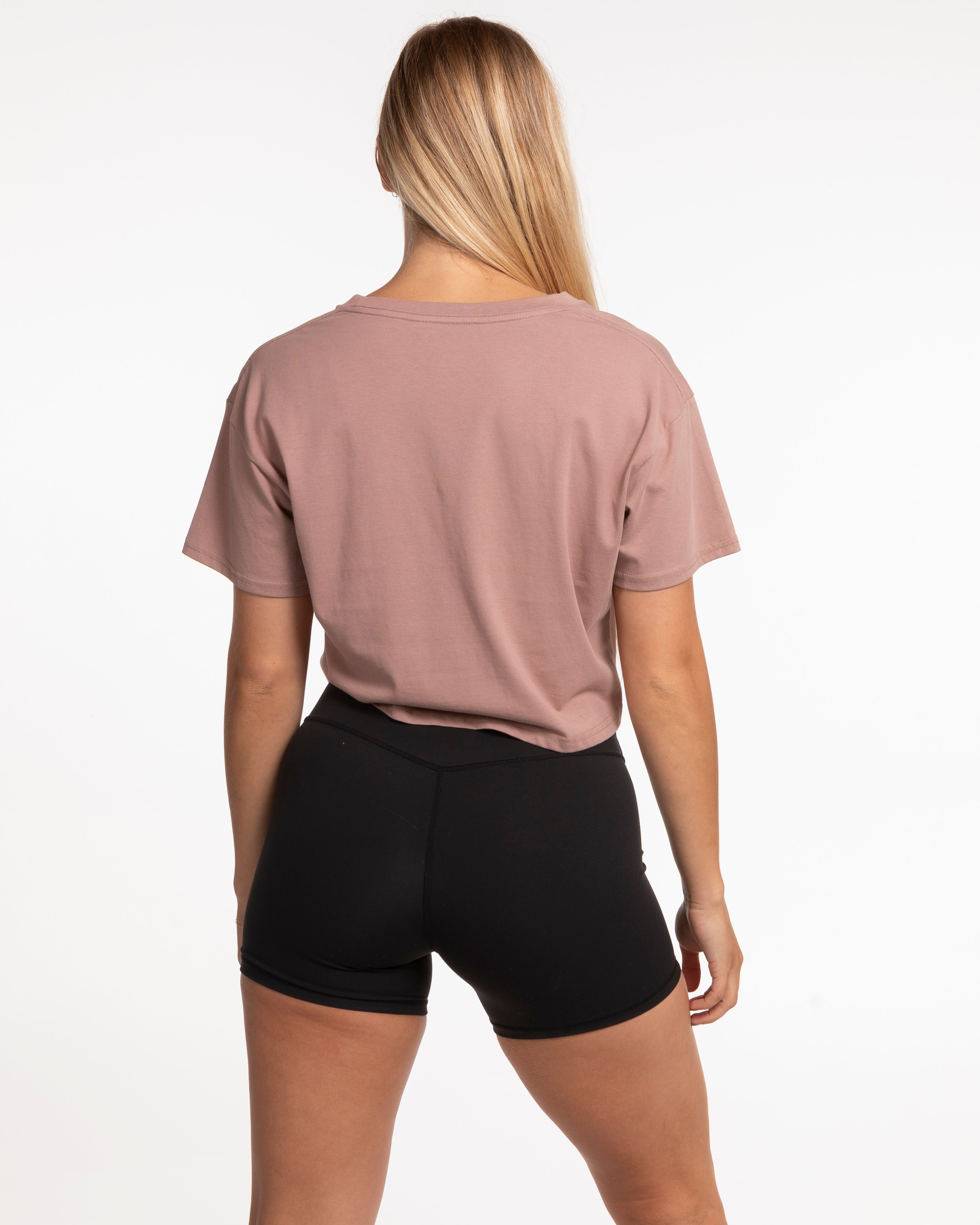 Rush Cycle Studio - The Crop Tee - Clay