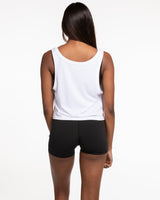 Pulse 712 Crop Tank - White - Pulse 712