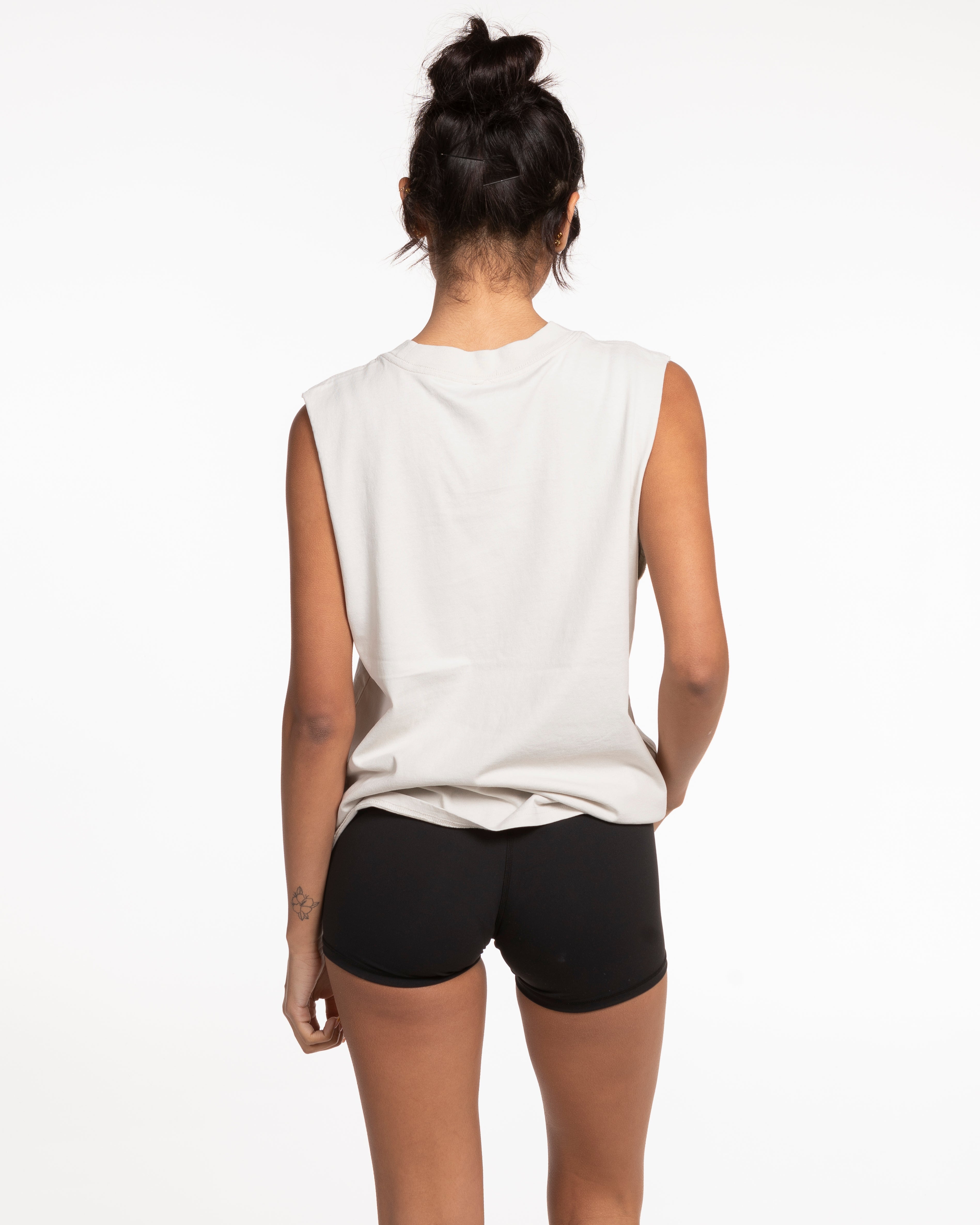 Move Studio Womens Heavyweight Tank - Washed Bone