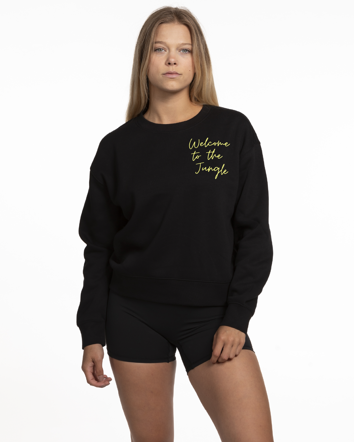 513 Womens Crewneck - Black - Cincinnati Tiger Print