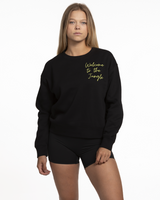 513 Womens Crewneck - Black - Cincinnati Tiger Print