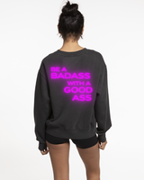 513 Lagree Womens Crewneck - Washed Black