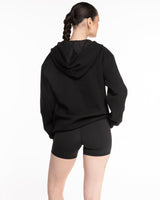Positively Fit Community Recycled Unisex Zip Hoodie - Black