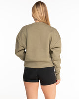 Motivate Movement Womens Heavyweight Crop - Cedar