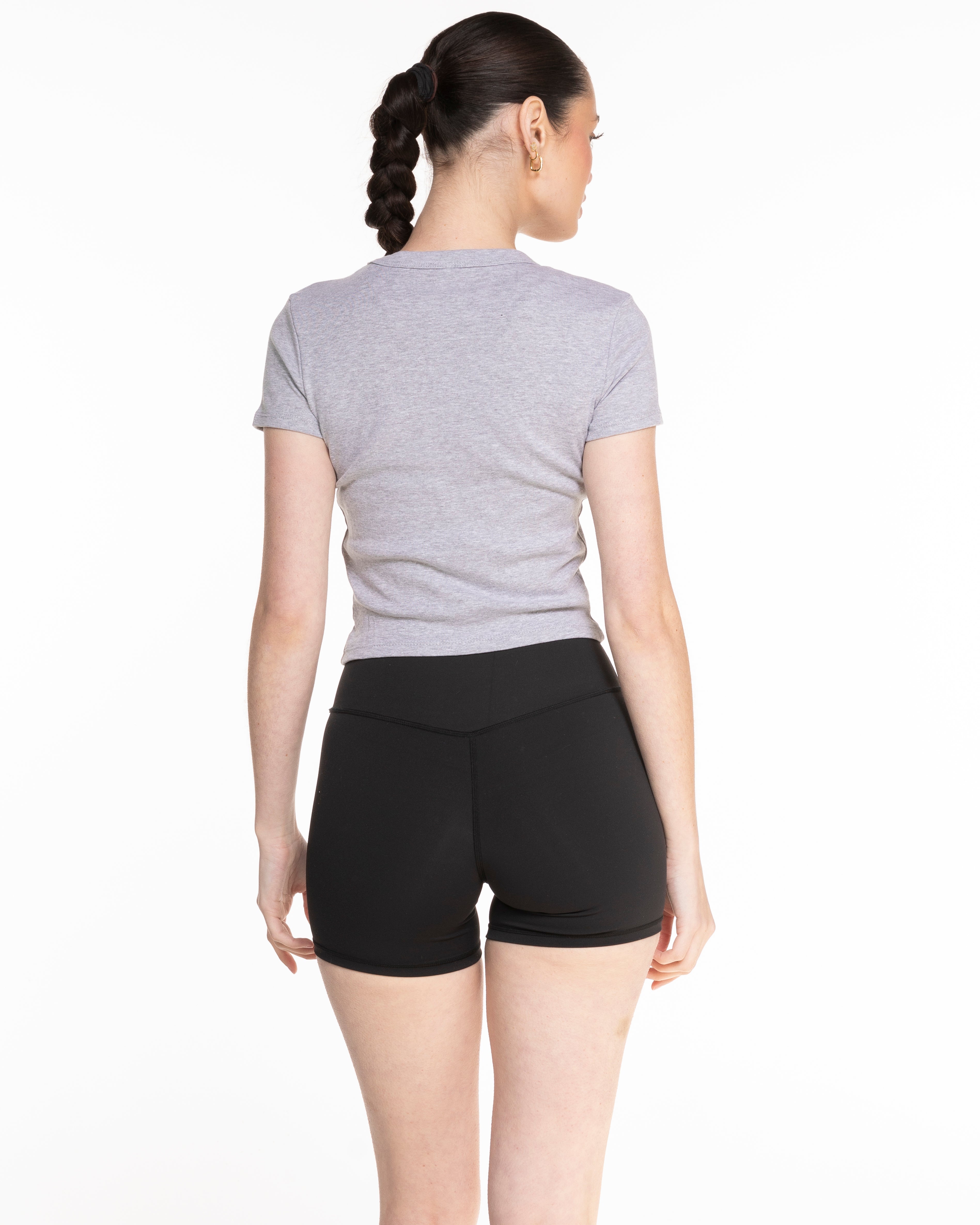 Pulse 712 Micro Rib Baby Tee - Heather