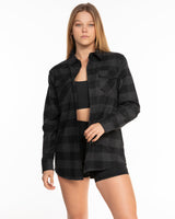 Commit Fitness - Flannel - Gray/Black with White