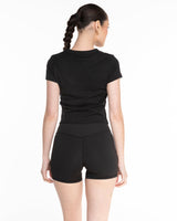 EVERCORE - The Micro Rib Baby Tee - Black