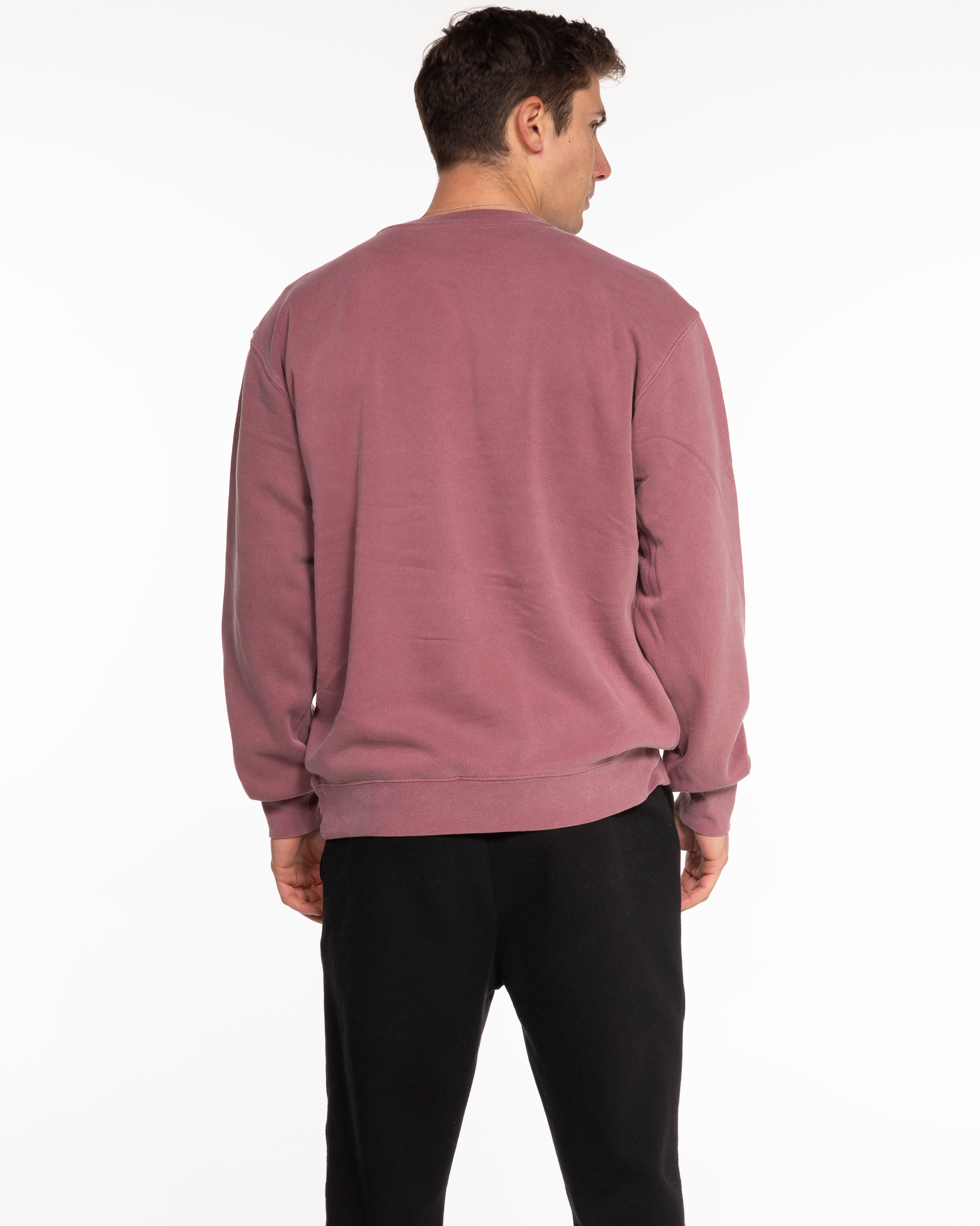 Collective Studios - The Midweight Unisex Crewneck - Washed Maroon