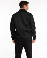 The Mens Bomber Jacket - Black - Studio 205 - Left Chest "LAGREE" & Back Neckline - Printed - White