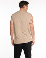 Rush Cycle Studio - The Mens Heavyweight Tank - Washed Khaki