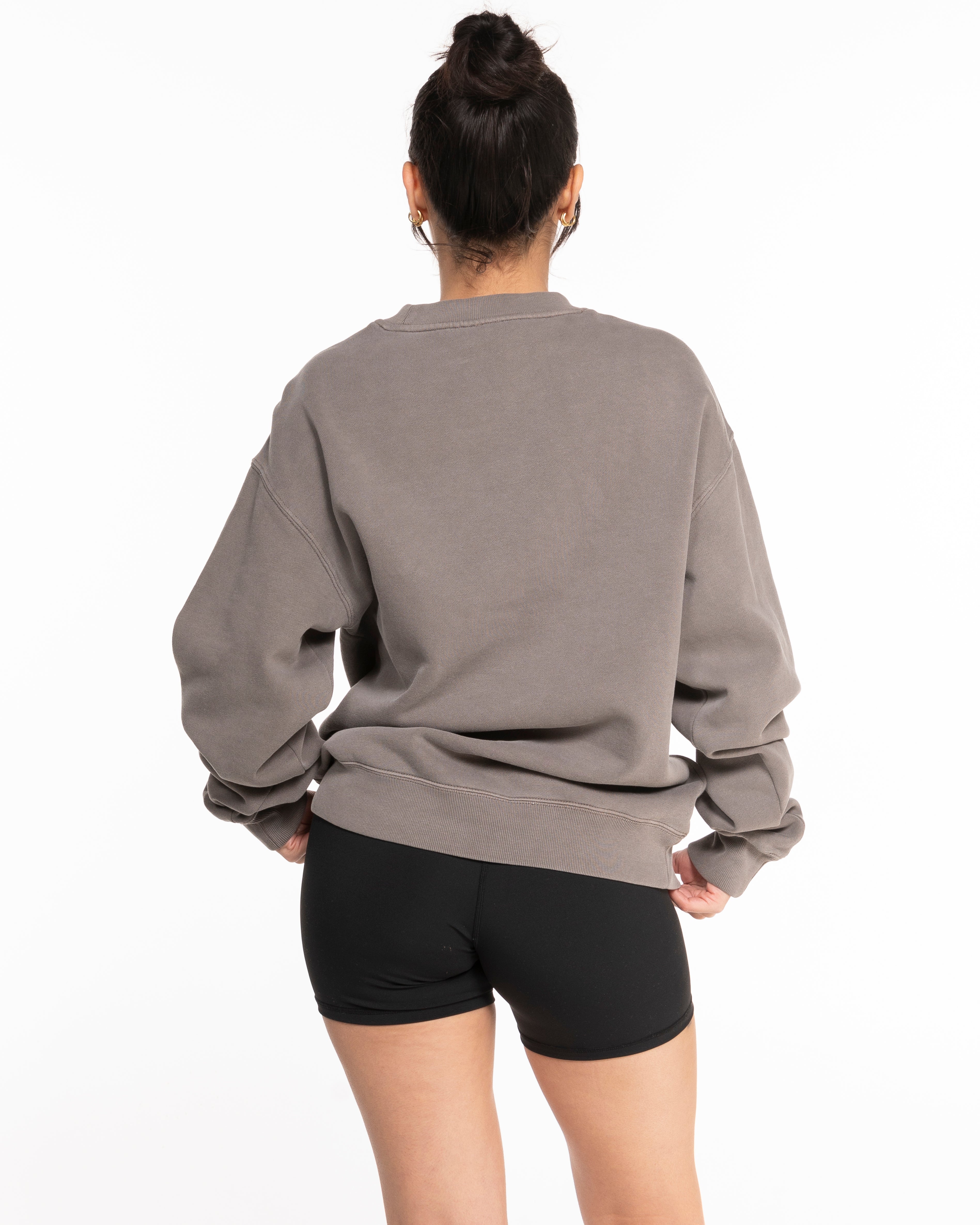 Fed By The Fruit Mens Crewneck - Washed Gray