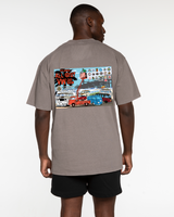VW Car Show - 10th Annual - The Mens Heavyweight Tee - Washed Gray