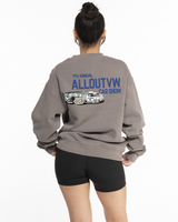 VW Car Show Mens Crewneck - Washed Gray