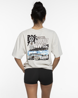 VW Car Show Mens Heavyweight Tee - Washed Bone