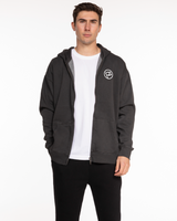 Anthem Church - The Mens Zip Hoodie - Washed Black